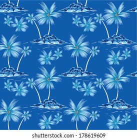 vector isolated and beautiful coconut palm tree
