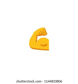 Vector isolated biceps icon