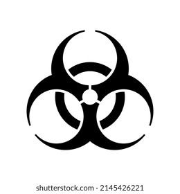 Vector Isolated Biological Hazard Symbol