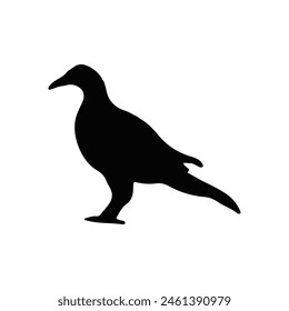Vector Isolated bird Silhouette icon design
