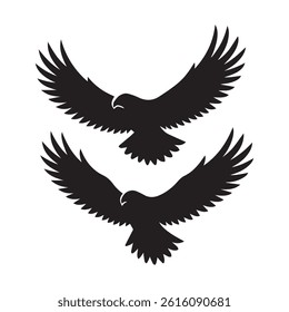 Vector isolated Bird silhouette icon