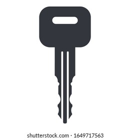 Vector Isolated Black Key Icon