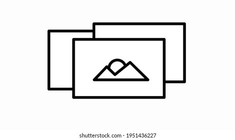 Vektorgrafik einzeln auf Schwarz und Weiß oder Foto-Symbol