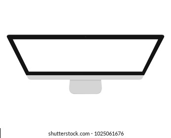 Monitor Style Pc On Transparent Background Stock Vector (Royalty Free ...