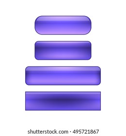 vector isolated blank web buttons set - violet