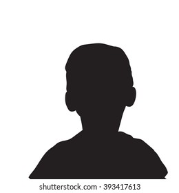 vector , isolated boy silhouette