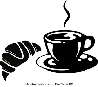 Vector isolated cake illustration donate muffin coffee and tea cafe cute
