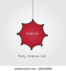 vector isolated christmas object for greeting card / Christmas background snowball from stars