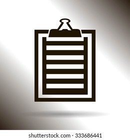 Vector isolated clipboard, list icon set