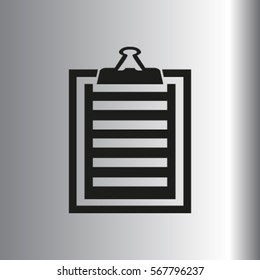 Vector isolated clipboard, list icon set
