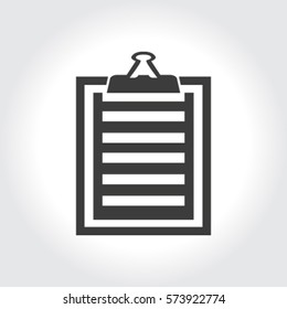 Vector isolated clipboard, list icon set