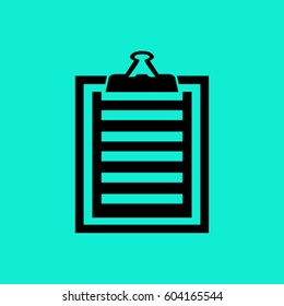 Vector isolated clipboard, list icon set