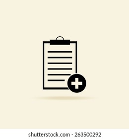 Vector isolated clipboard, list icons