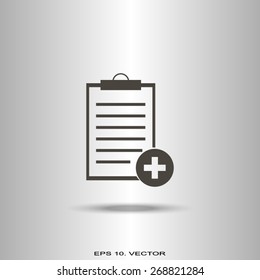 Vector isolated clipboard, list icons