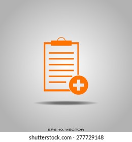 Vector isolated clipboard, list icons
