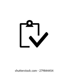 Vector isolated clipboard, list icons