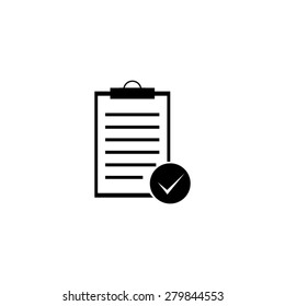 Vector isolated clipboard, list icons