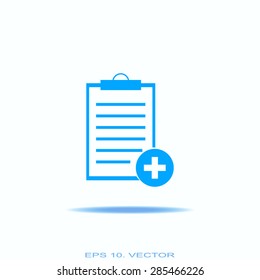 Vector isolated clipboard, list icons