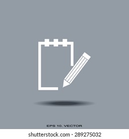 Vector isolated clipboard, list icons