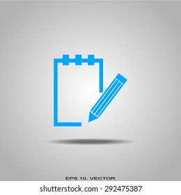 Vector isolated clipboard, list icons