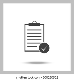 Vector isolated clipboard, list icons