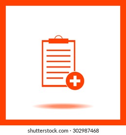 Vector isolated clipboard, list icons