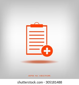 Vector isolated clipboard, list icons