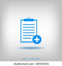 Vector isolated clipboard, list icons
