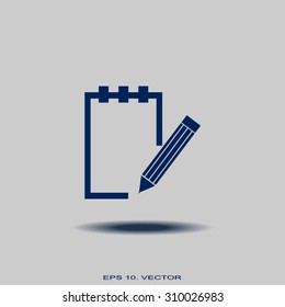 Vector isolated clipboard, list icons