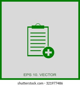 Vector isolated clipboard, list icons