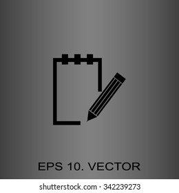 Vector isolated clipboard, list icons