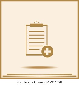 Vector isolated clipboard, list icons