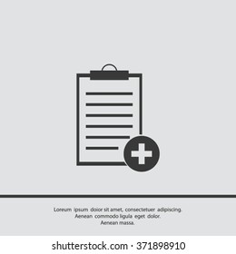 Vector isolated clipboard, list icons