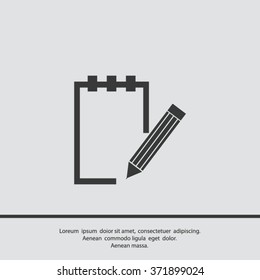 Vector isolated clipboard, list icons