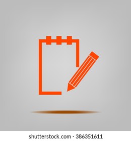 Vector isolated clipboard, list icons