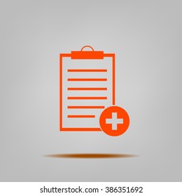 Vector isolated clipboard, list icons