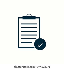 Vector isolated clipboard, list icons