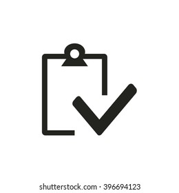 Vector isolated clipboard, list icons