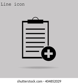 Vector isolated clipboard, list icons
