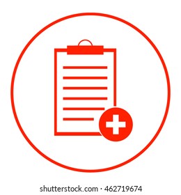 Vector isolated clipboard, list icons
