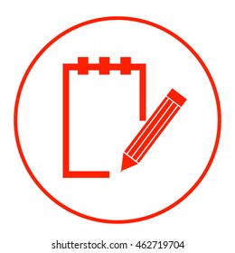 Vector isolated clipboard, list icons