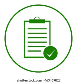 Vector isolated clipboard, list icons