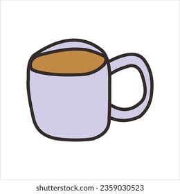 VECTOR ISOLATED COFFEE GLASSES DESIGN
