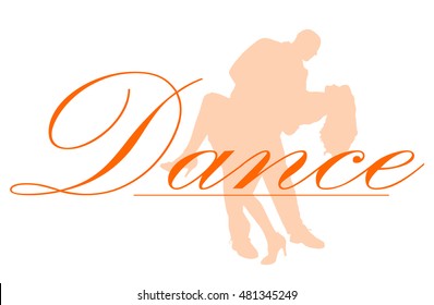 Vector isolated collection of dance people silhouettes