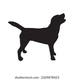 vector isolated collection of silhouettes of dogs