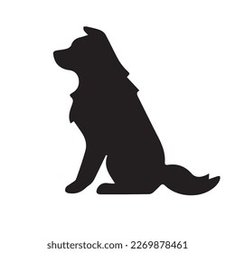 vector isolated collection of silhouettes of dogs