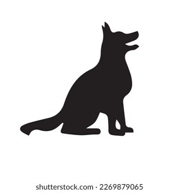 colección vectorial aislada de siluetas de perros