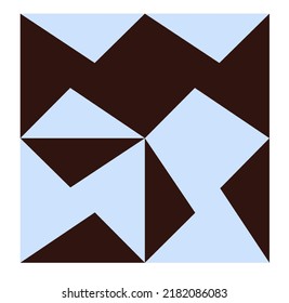 Absorción geométrica de color aislada del vector en cuadrado