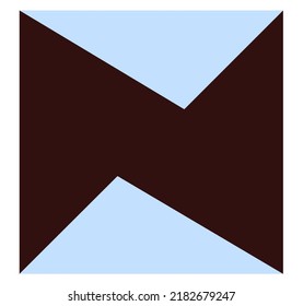 Vector isolated color geometric abstraction in square