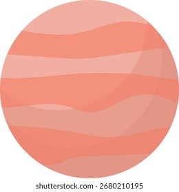 Vector isolated colorful planets on white background, space planet icons